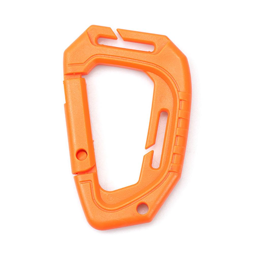Tactical D-Shaped MOLLE Backpack Buckle: Lightweight, Quick-Release, Plastic-Steel Hook for Mountaineering & Camping Gear.