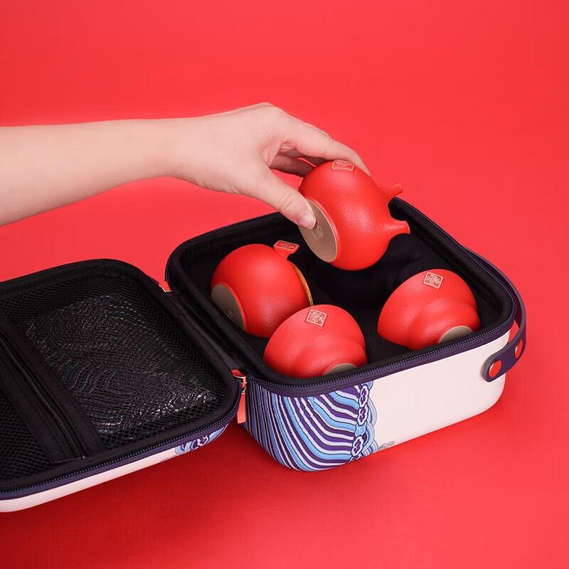 Wanqiantang Ceramic Kung Fu Tea Set (Fulu)