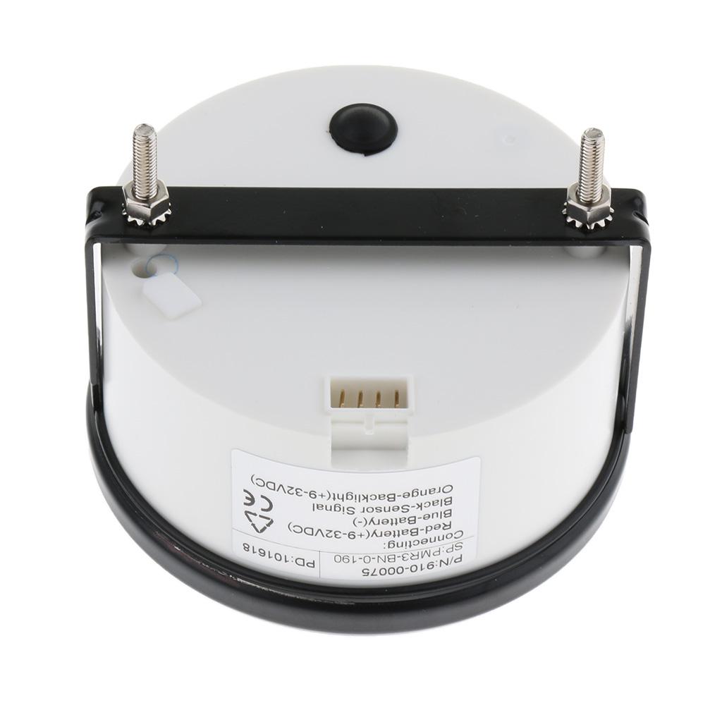 Rudder Angle Gauge 85mm IP67 Dustproof Marine Instrument for Boat Steering System Accessories