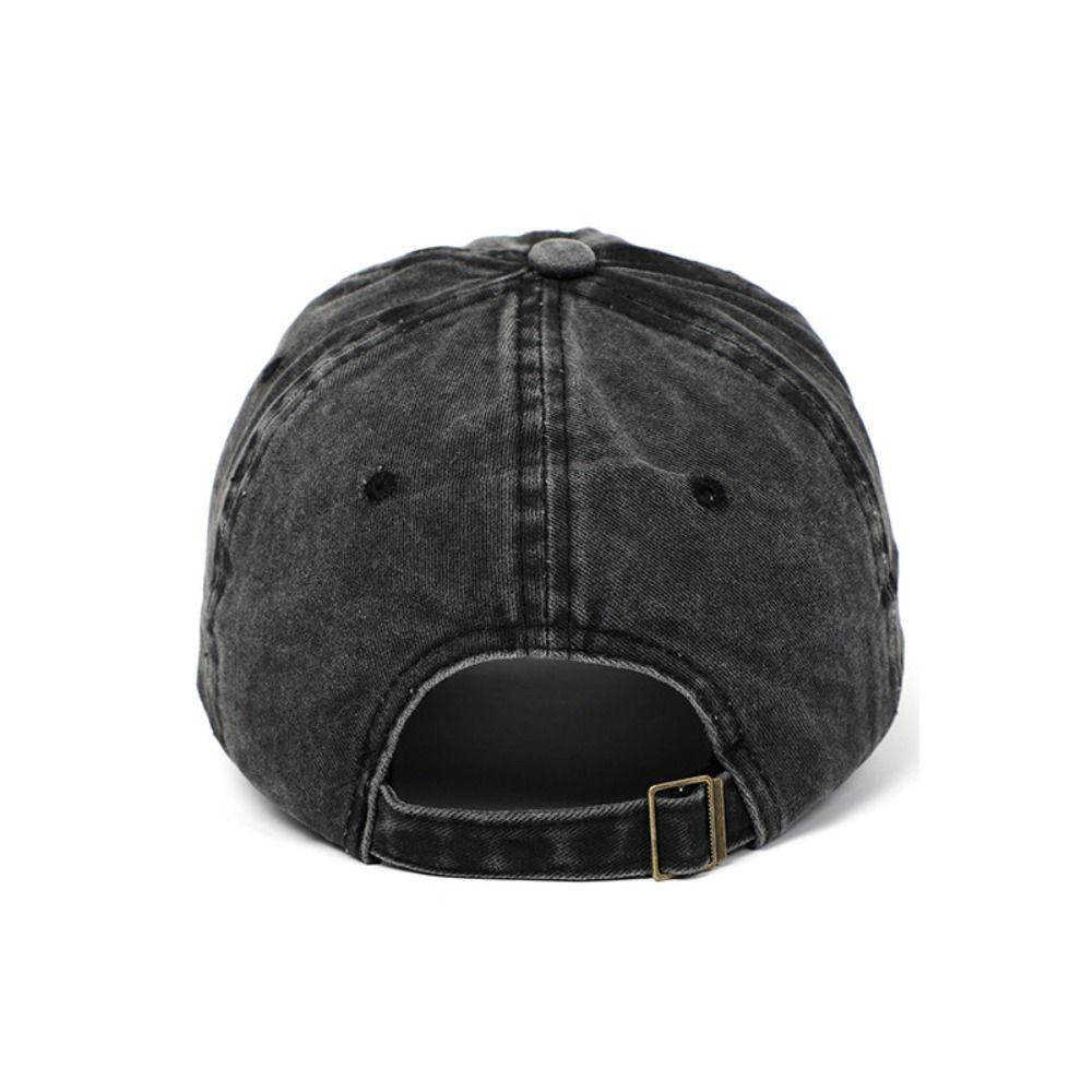 Retro Flower Embroidery Baseball Cap Washed Cotton Adjustable Floral Cap Baseball Hats For Man Women