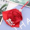 4Pcs Exquisite Ribbon Wedding Corsage Brooch Bridesmaid Artificial Chest Flower Accessories