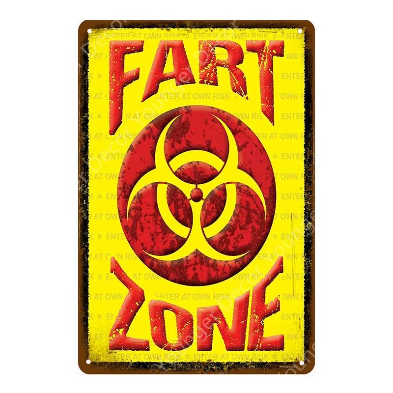 No Pants Zone Wall Decor Warning Danger No Trespassing Gun Metal Signs Achtung Minen Vintage Poster Art Plaque YJ160