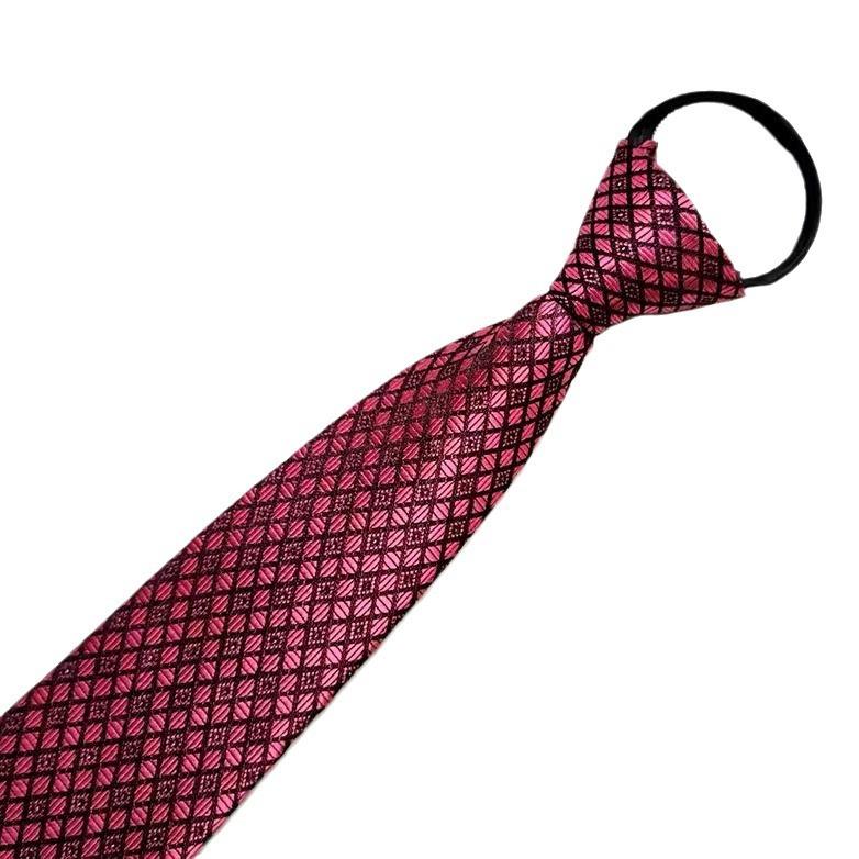 Черный мужской повседневный полосатый синий деловой галстук ленивый 8 см безузловой галстук-молния