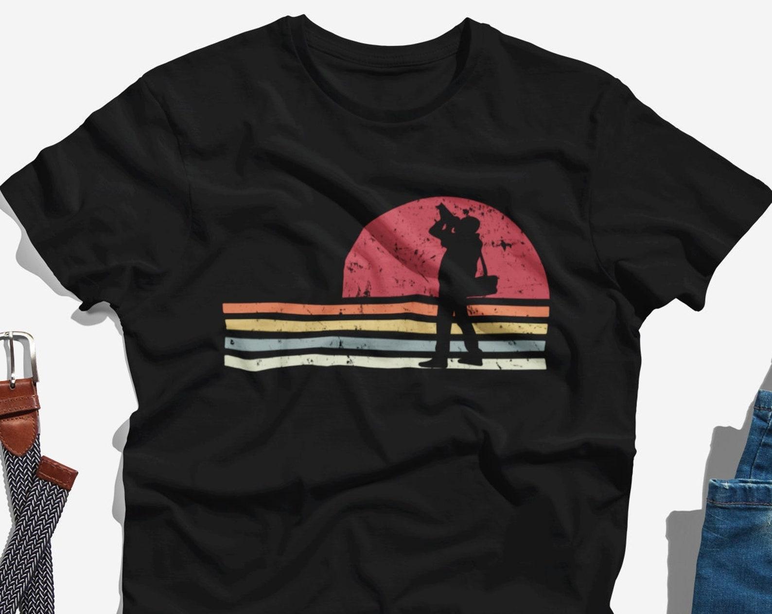 Cameraman Shirt, Photographer Silhouette, Photography Lover T Shirt, Photographer T-Shirt Design, Vintage Photography, Photographer Gift 2XL