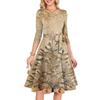 Women's Cocktail Dresses 3/4 Sleeve Vintage Wedding Guest Dress