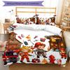 3pcs firefighters Bedding Set Duvet Cover Closure Includes 1 Duvet Cover & 2 Pillowcases, Soft and Comfortable for All Seasons.