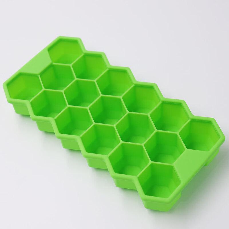 Commercial 17-Grid Honeycomb Silicone Ice Cube Tray