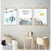 Art Canvas Painting Nordic Kid Room Decoration Picture Adventure Quote Nursery Child Poster Cartoon Mountain Airplane Print Wall