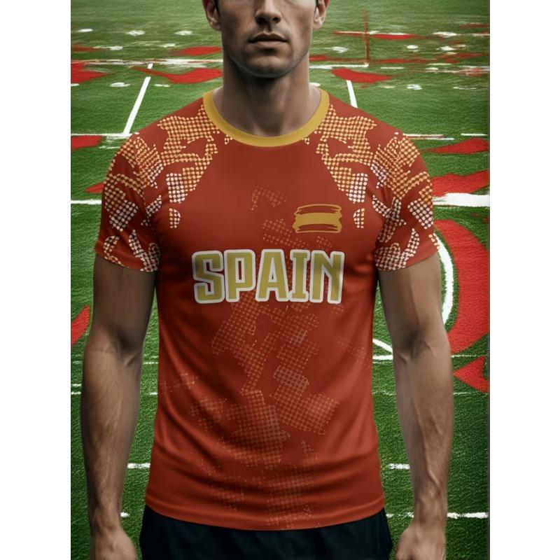 Modă pentru Bărbați Tricou cu Imprimeu 3D pentru Bărbați Gât Rotund Mânecă Scurtă Trendy Street Wear
