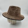 Fedoras Rhinestone Fedora Hat for Women Gemstone Fedoras Jazz Top Hat Winter Handmade Performance Hat Party Hat Jackson Hats