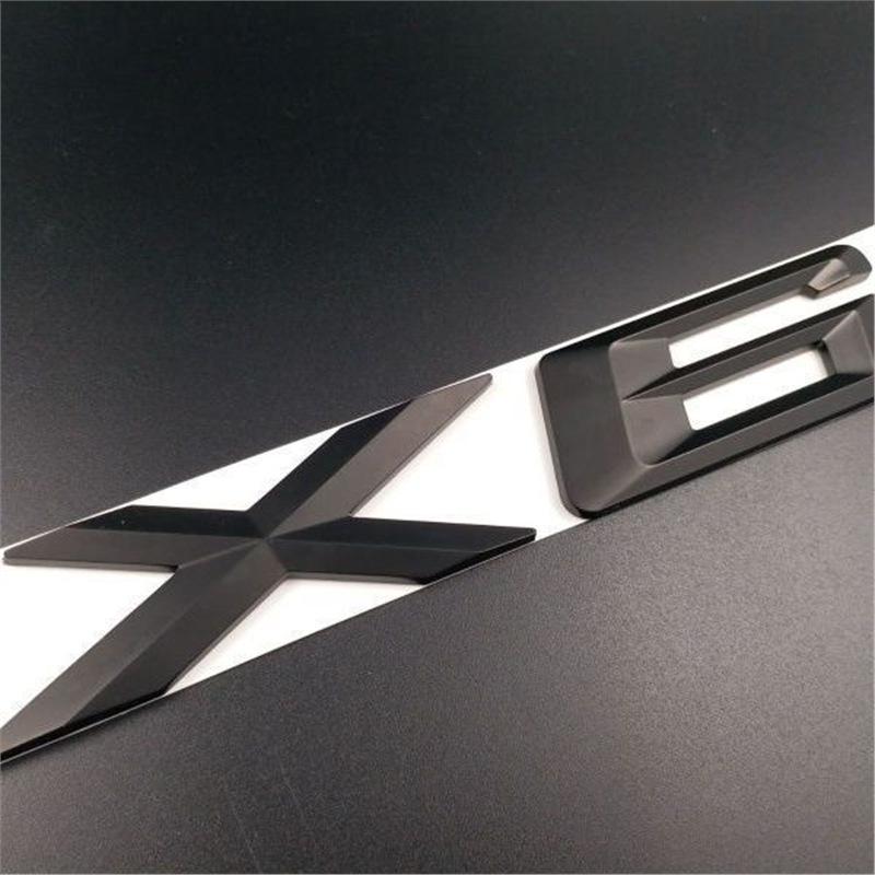BMW X1/X3/X5/X6 GT Trunk Matte Black Logo Modification Sticker