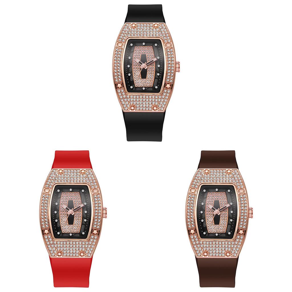 Women Fashion Quartz Watch With Diamond Embellishments For Casual Wear
