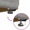Stool Light Grey 81 X 41 X 40 Cm Velvet and Engineered Wood