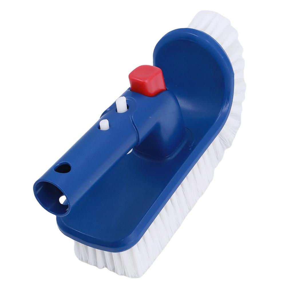 Pool Step Brush with 180 Degrees  Rotation Handle Fine Bristles Pool Corner Scrubber Brush for Inground Above Ground