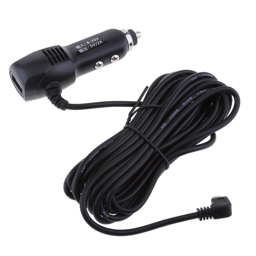 3.5 Meters, Car Lighter Adapter, 8-36V to 5V/2A, Cables, for GPS DVR Charging, Shipping