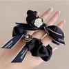 1pc Camellia Small Intestine Hairband Temperament Headpiece New Hair Rope and Elastic Band Female Tie Head Rope Hair Accessory