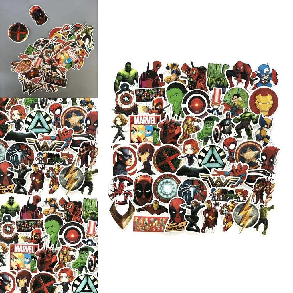 50 Pcs Avengers Super Hero Stickers Set Ideal For Car Laptop And Skateboard Decor