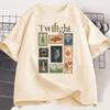 Vintage Twilight Forks Tshirt Book Lover Cotton Unisex Women Tshirt Unisex Clothing Summer Aesthetic High Quality Tees Shirts Tops
