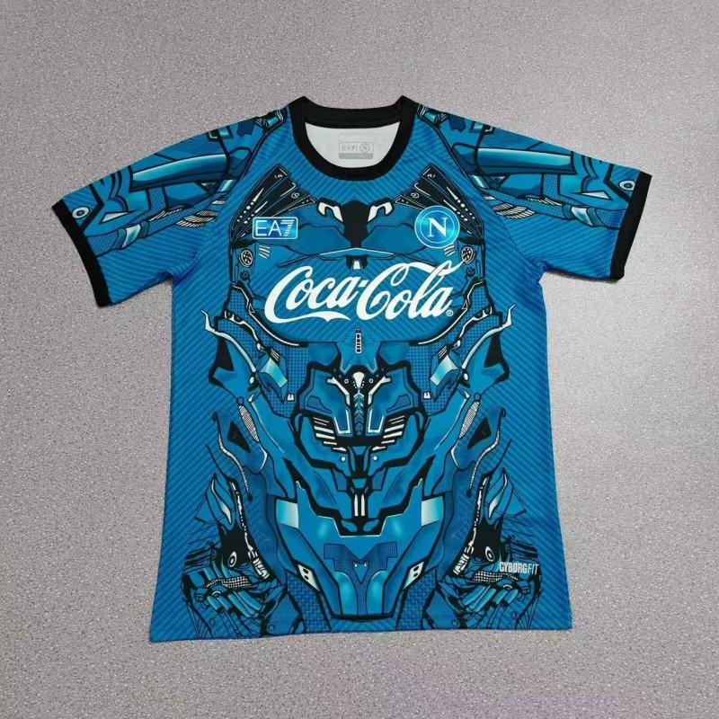 Maglia da Calcio Napoli 2023-24 Casa Trasferta Portiere Edizione Campione Commemorativa Cotone