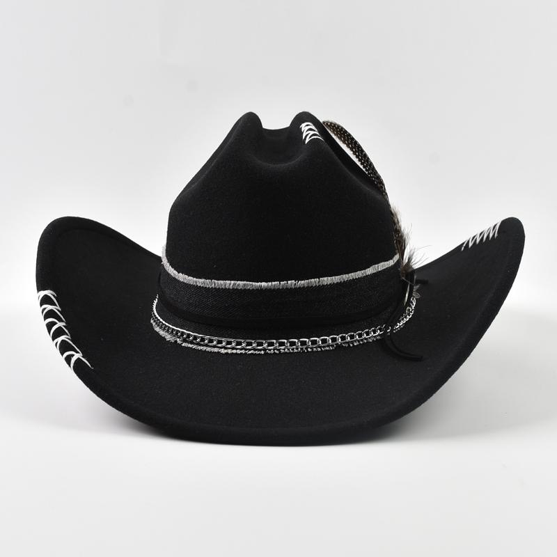 Original Design Vintage Western Cowboy Hat for Men Women Handmade Gentleman Cowgirl Jazz Hats Sombrero Hombre