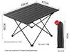 Portable Foldable Roll-Up Iron Camping Picnic Table with Iron Pipe Bracket