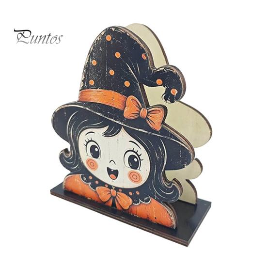 Cartoon Style Ornament Halloween Wooden Napkin Holder, Ghost Mummy Pumpkin Gothic Cute Table Decor Rustic Tabletop Tissue Dispenser for Farmhouse