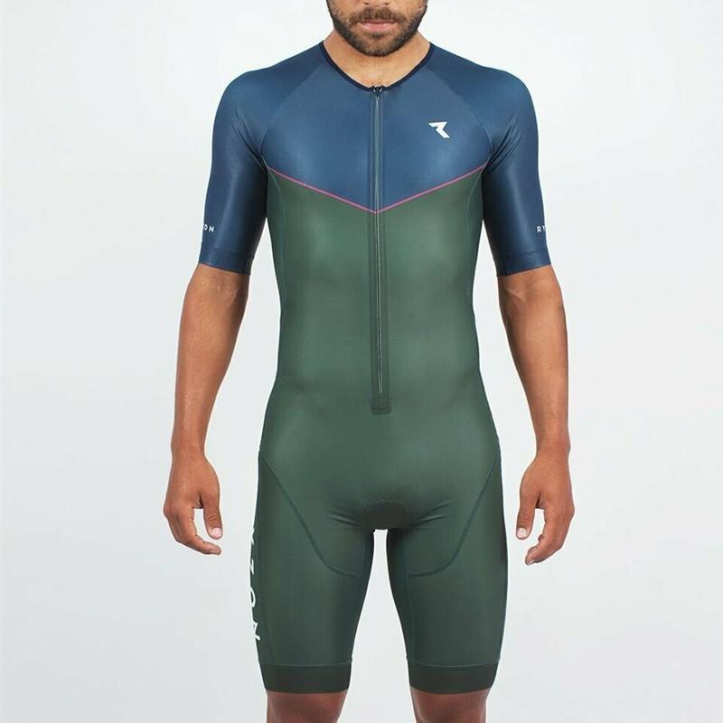 

RYZONG Cycling Suit One-piece Men s Short-sleeved Silicone Cushion Outdoor Competition Bicycle Equipment S