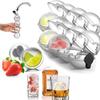 4-Hole Ice Cube Makers Round Ice Hockey Mold Whisky Cocktail Vodka Ball Ice Mould Bar Party Kitchen Accessories IceBall Mould