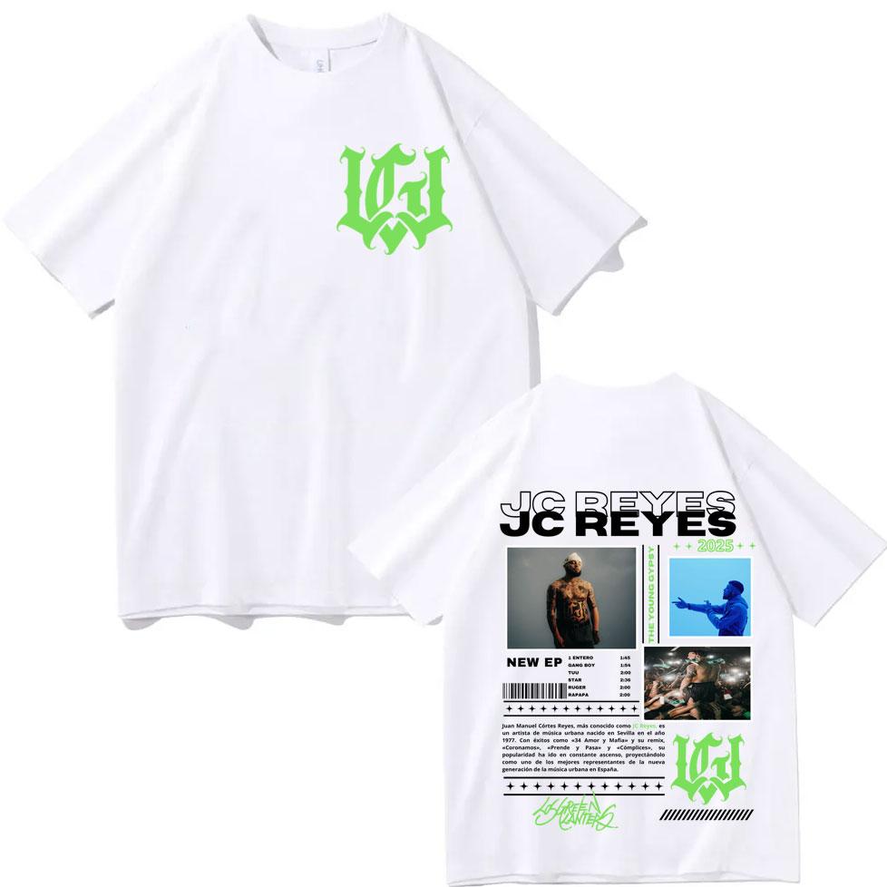 Rapper Jc Reyes Tour 2025 Merch T Shirt Unisex Unisex Harajuku Hip Hop Pop Music Tshirt Summer Fashion Casual Short Sleeve Tshirts