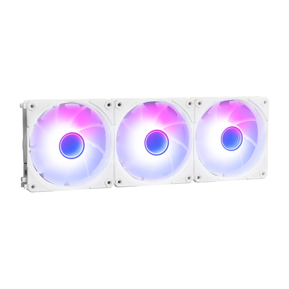 

OWLTECH Case Fan Set of 3 Cableless Direct Connection ARGB LED Built-in OWL-FST1225ARGB-WH3P білий