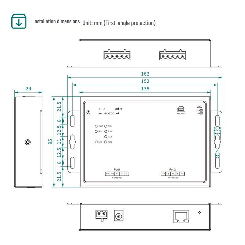 Maiwei Industrial Single Serial Server