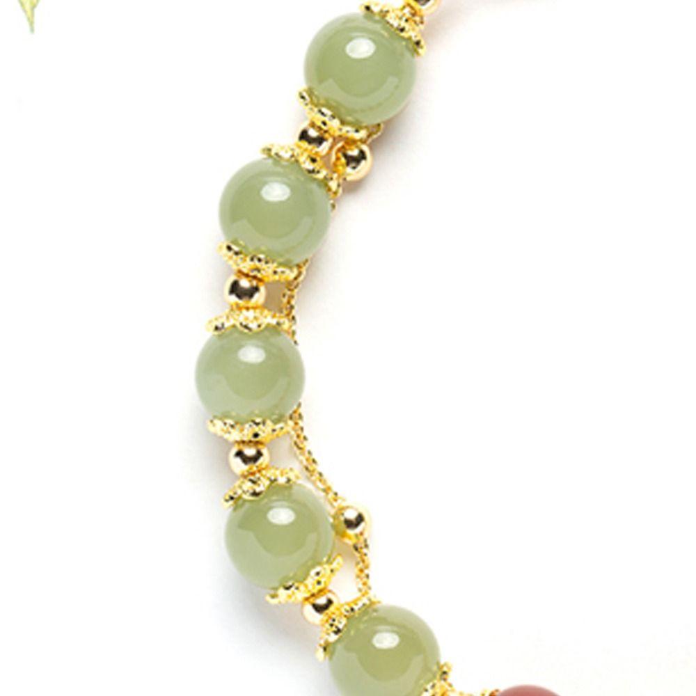 Chinese Lucky Character Korean Style Bracelet Stone Bracelet Apparel Accessories Unisex Bracelet