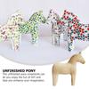 1pc Wooden Animal Figurines Horse Nament Diy Desktop Craft Supplies Kids Toy Unfinished Wood Figures Home Decor Miniatures