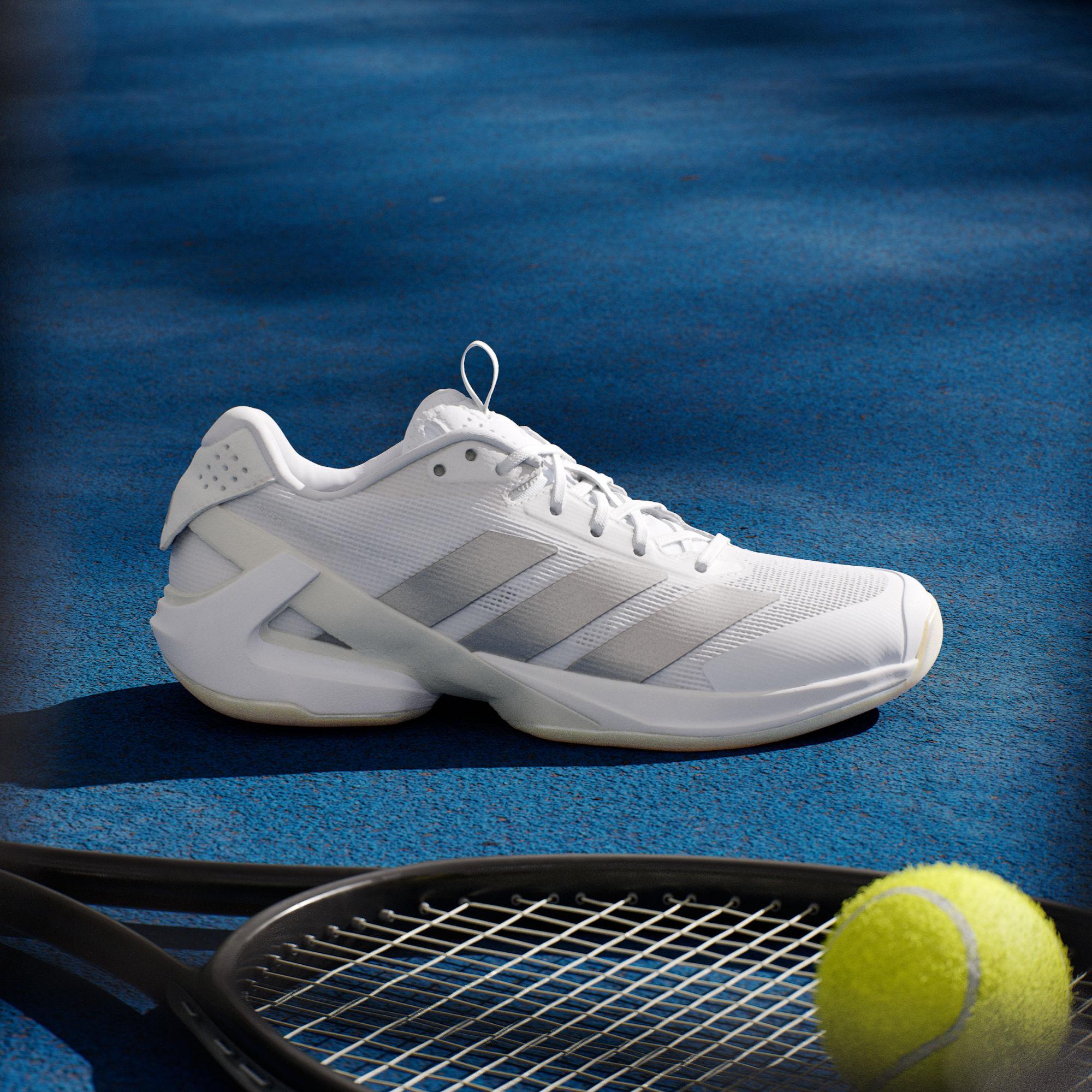 Adidas Adizero Ubersonic 5 Cloud White Silver Metallic Women s 36