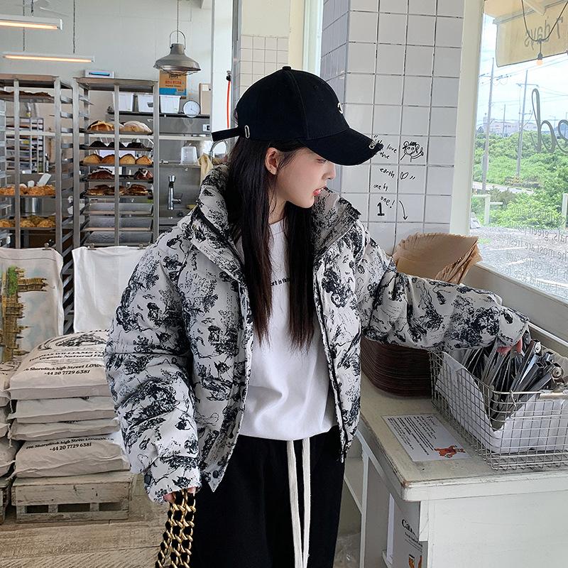 New cotton-padded clothes women's winter short loose thickened small jacket trendy fashion cotton-padded jacket