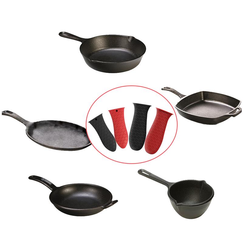 Anti-scalding Pot Handle Cover Silicone Holder High Heat Resistance Silicone Pot Handle Cover For Frying Pan Milk Pan