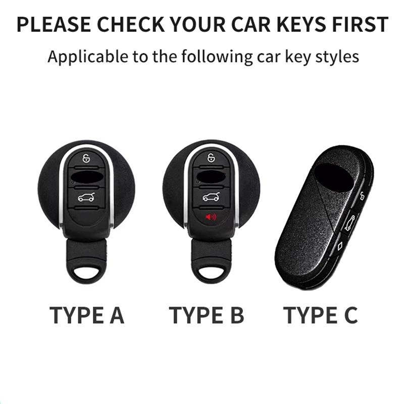 Car Key Case Cover For BMW Mini Cooper JCW Countryman Aceman Cabrio F55 F56 F57 F54 F60 Car Keychain Shell Protector Accessories