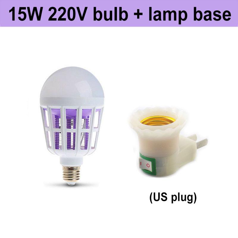 9W/15W/20W LED Mosquito Killer Bulb 2 In 1 LED Bulb Light E27 For Indoor Anti Mosquito Repellent Bug Zapper AC 175~2200V