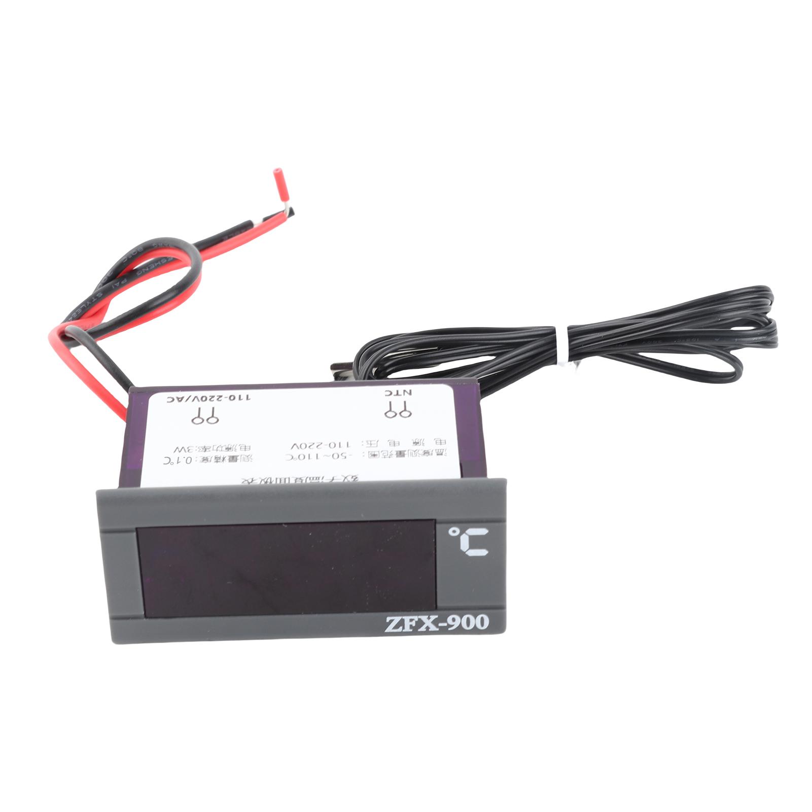 

Вбудований термометр Інтелектуальна цифрова панель індикації температури для холодильника, морозильної камери, холодильної шафи чорний