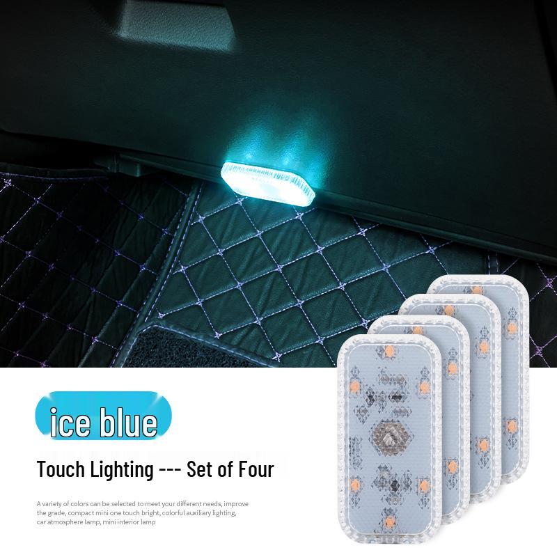 LED Wireless Rechargeable Car Atmosphere Touch Sensor Light