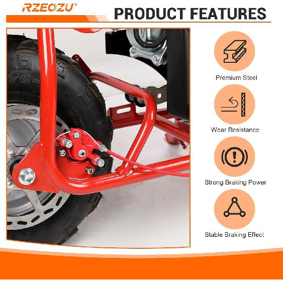 Mini Bike Brake Lever Kit Replacement For Coleman Minibike CT100U CC100X Motovox MBX10 MBX11 Monster Mega Moto 80Cc 105Cc Baja Doodlebug DB30 GMB100