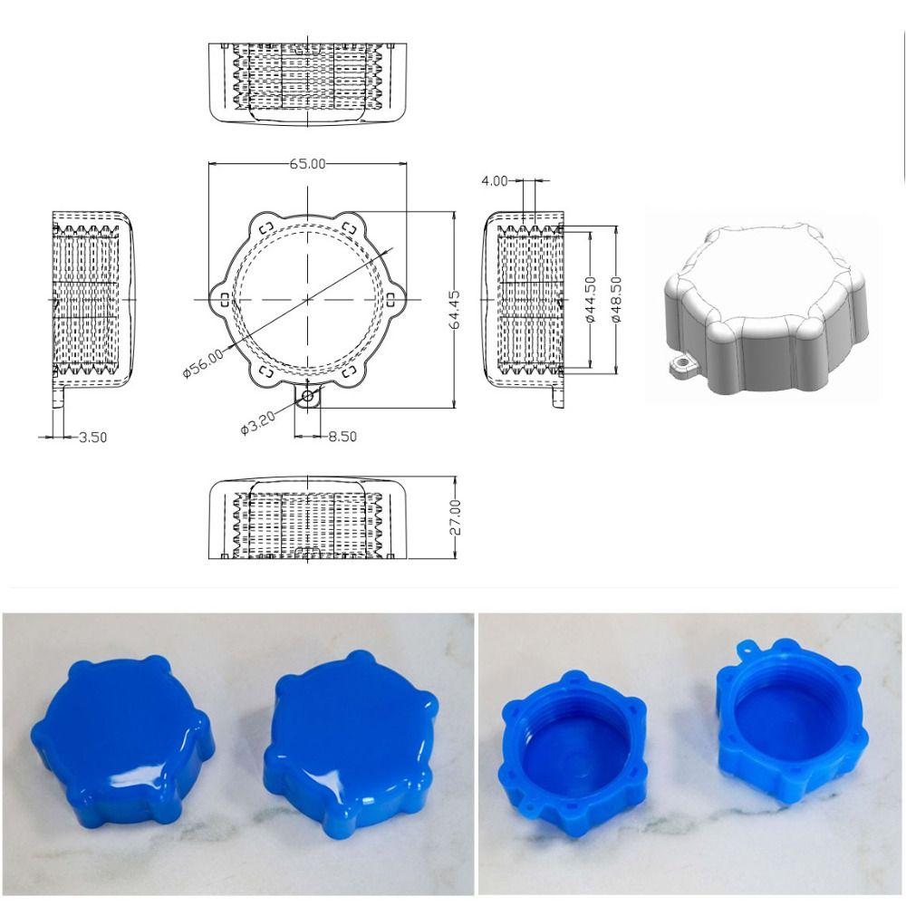 Plastic Material Fuel Drum Cap Thickened Structure Plastic Drum Lid Fuel Tank Cap  Industrial Use