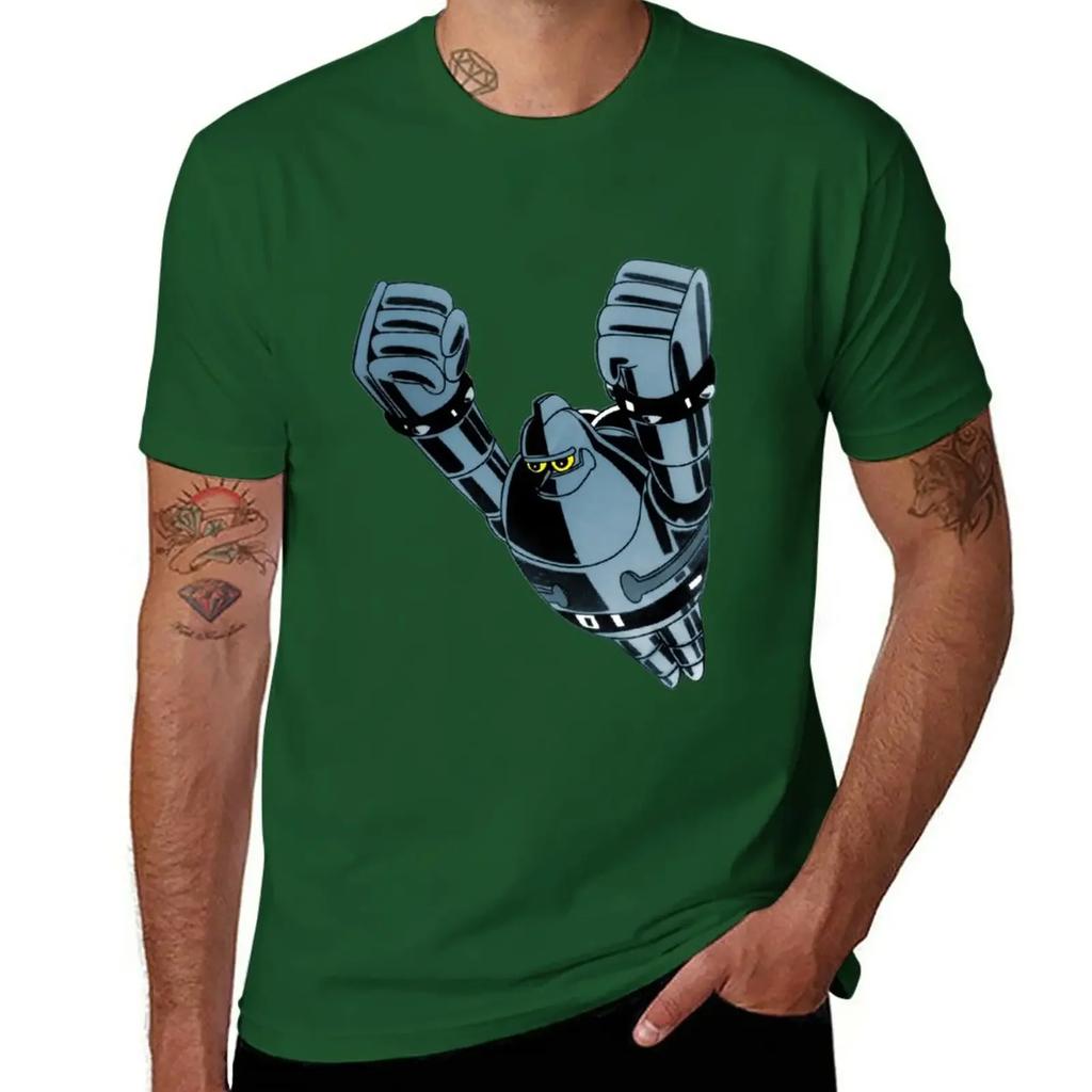 Tetsujin 28 - Gigantor T-Shirt Funnys Anime Clothes Men Workout Shirt