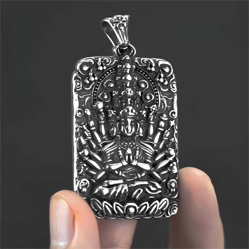Retro Znamení Zvěrokruhu Buddha Přívěsek Náhrdelník: Trendy etnický styl pro muže a ženy, s osmi ochránci