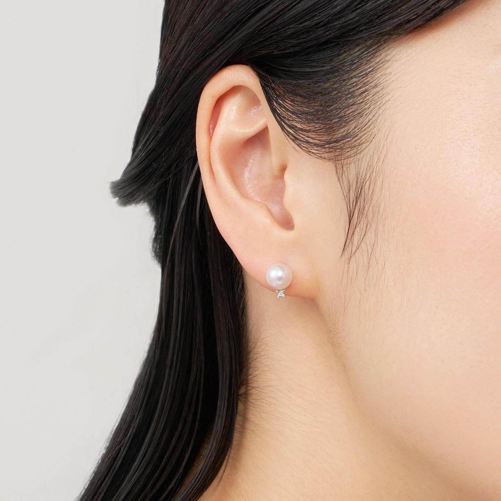 Platinum Pearl Earrings APVA2594 PA [Official] [Vendome Aoyama] [Platinum Woman]