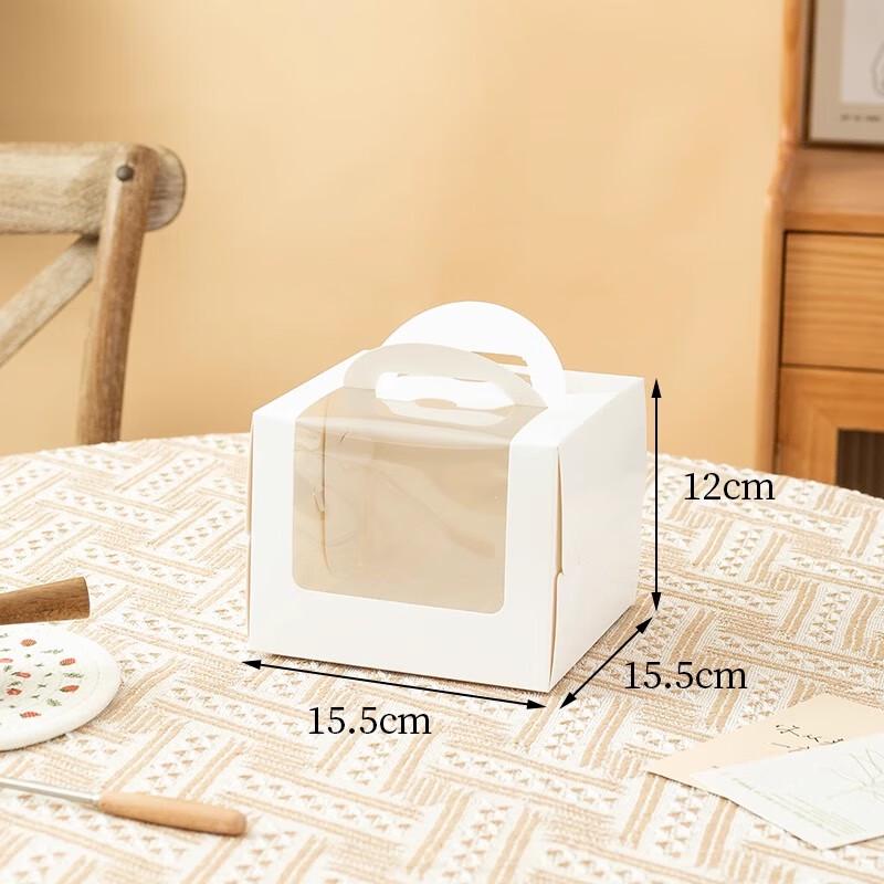 

Одноразовые чисто белые коробки для тортов с подносами