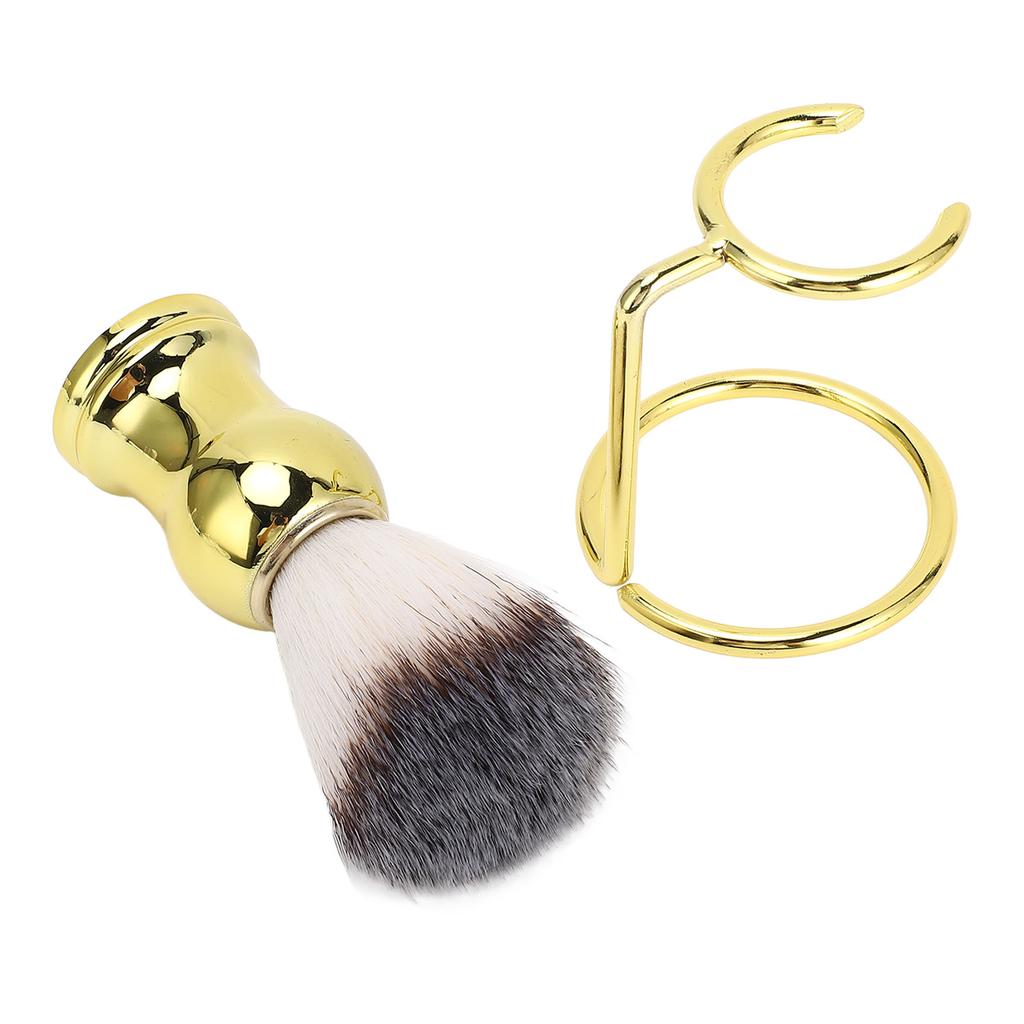 Shaving Brush with Stand Synthetic Hair Shaving Brush with Holder Stand for Men Gromming Shaving Too