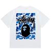 Tricou Bumbac Classic cu Imprimeu Ape Lightning Unisex Mânecă Scurtă Croială Largă Îmbrăcăminte Casual
