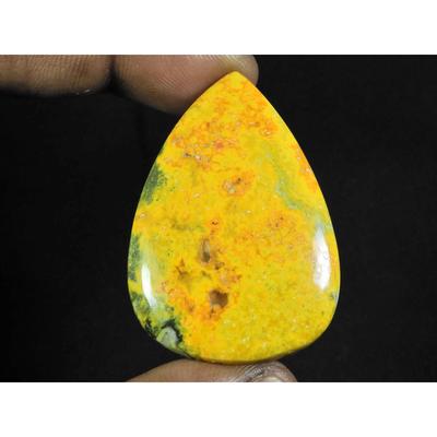 31X46X05MM Natürlicher Hummel-Jaspis Birnen-Cabochon Lose Edelstein 67 Karat. D-73