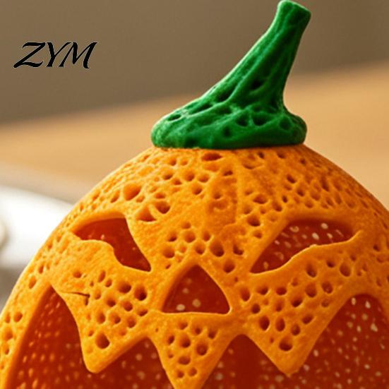 Festival Atmosphere Desktop Decorations Hollow Pumpkin Storage Ornament for Halloween, Decorative Candy Holder, Creative Ghost Face Desk Decor